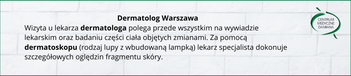 Dermatolog Warszawa
