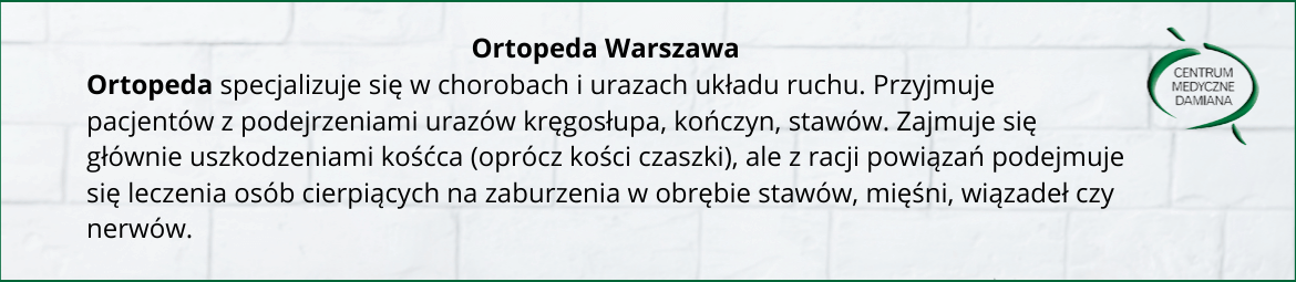 Ortopeda Warszawa