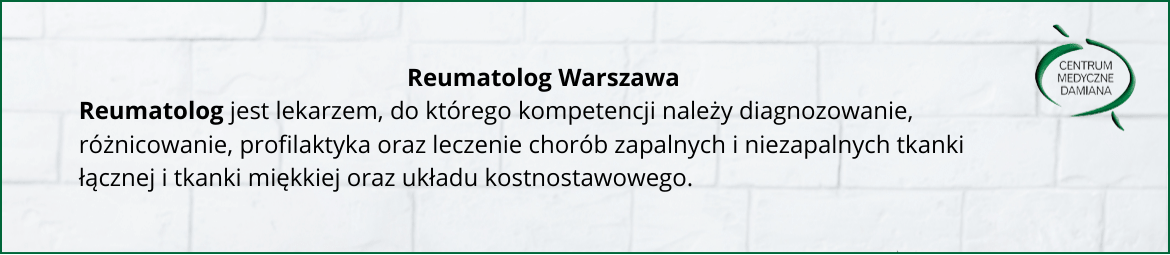 Reumatolog Warszawa