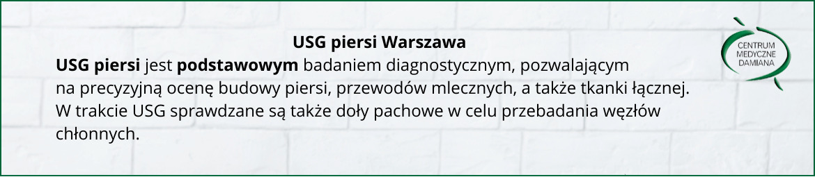 USG piersi w Warszawie