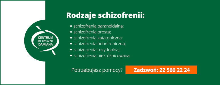 jakie są rodzaje schizofrenii?