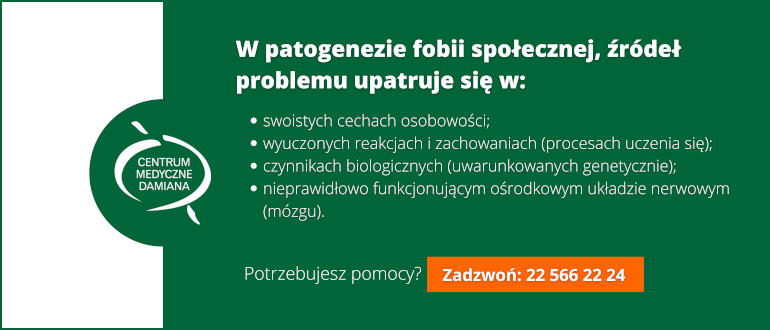 przyczyny fobii społecznej