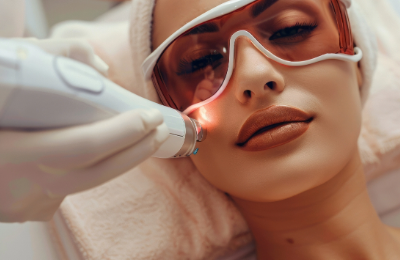 Nd:Yag laser - removal of vessels on the cheeks