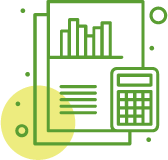 Ikona statystyk i&nbsp;kalkulatora