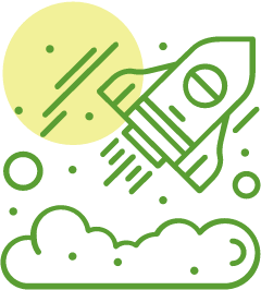 Ikona startującej rakiety