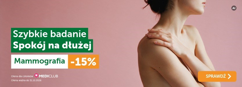 Szybkie badanie, spokój na dłużej. Mammografia -15%