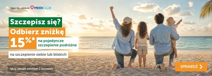 Szczepisz się? Odbierz zniżkę 15% na pojedyncze szczepienie podóżne