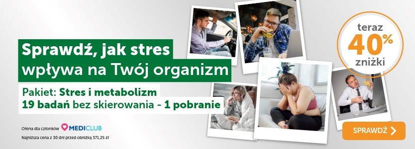 Sprawdź, jak stres wpływa na Twój organizm. Pakiet Stres i metabolizm teraz z 40% zniżki
