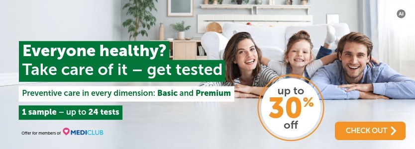 Everyone healthy? Take care of it - get tested. Preventive care packages now up to 30% off