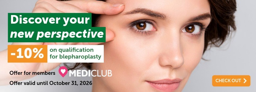 Discover your new perspective. -10% on qualification for blepharoplasty